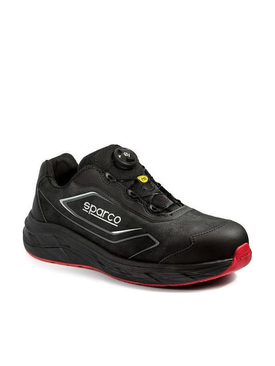 Sparco Wankel Waterproof Low Safety Shoe Black S3S SR FO HRO SC CI ESD EN ISO 20345:2022+A1:2024 BTB0112B0K12