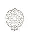 Adorex Talisman Norocos Rodie Argintie din Metal 6,5x8 cm