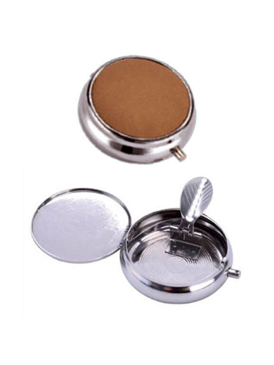 Taschen-Aschenbecher aus Edelstahl Champ Lederoptik Beige