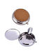 Taschen-Aschenbecher aus Edelstahl Champ Lederoptik Beige