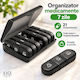 Weekly Medication Organizer 7 Days 21 Compartments Removable Containers 15.6 X 12 Cm Black Original Deals