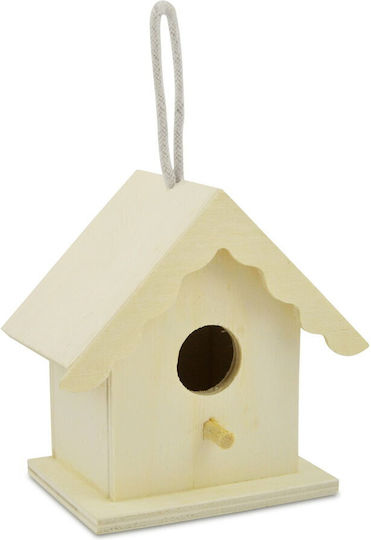 Small Coloring House Natural Wood
