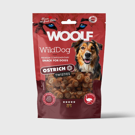 Woolf Dog Treat with Ostrich and Cod 100 g