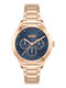 Women's Watch 38mm Battery Chronograph with Pink Stainless Steel Bracelet