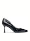 Black Leather Heels