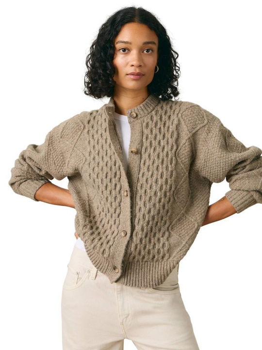 Women's Knitted Cardigan Beige