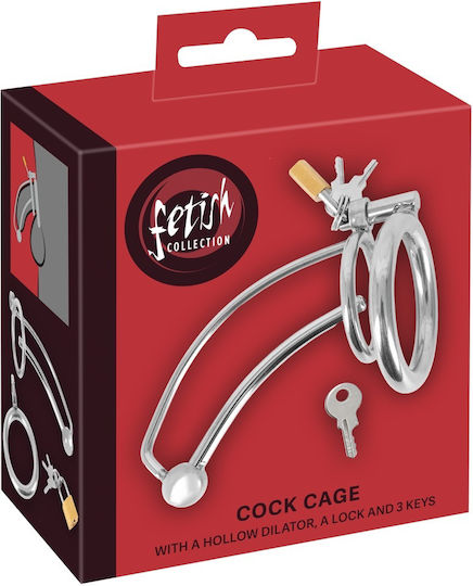 Fetish Collection Клетка за пенис в сив цвят
