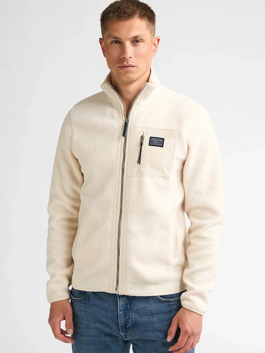 Petrol Industries Men's Fleece Jacket Beige