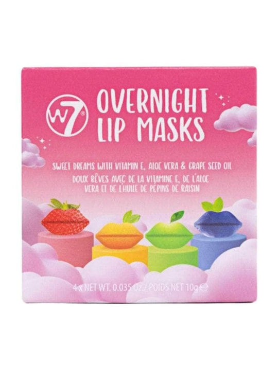 W7 Cosmetics Lippenmasken Hautpflege-Set für Feuchtigkeitspflege, 4 Stück W7 Cosmetics Lippenmasken Hautpflege-Set für Feuchtigkeitspflege, 4 Stück