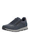 Anatomische Blaue Herren Freizeitschuhe aus Leder