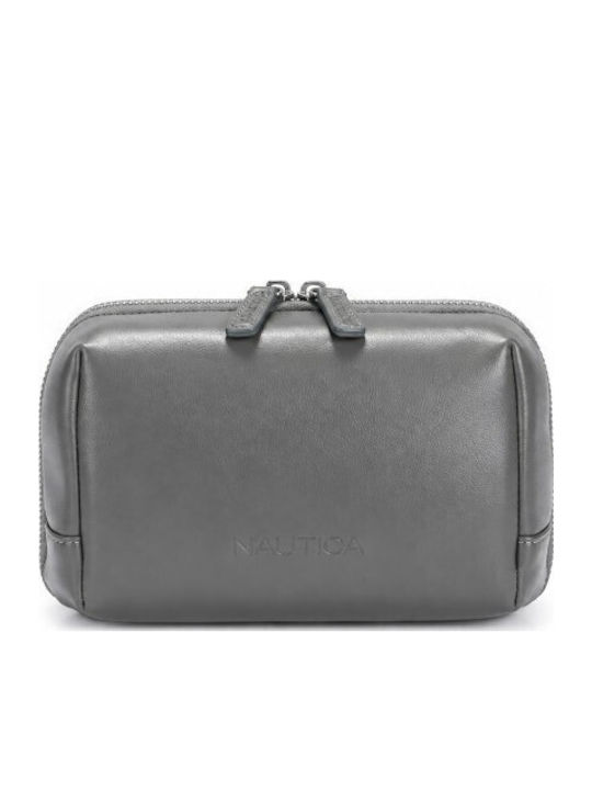 Tech Pouch 1lt Polyester & Pu Γκρι Nautica Tech Pouch 1lt Polyester & Pu Γκρι Nautica