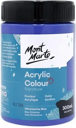 Mont Marte 300ml Studio Acrylic Ultramarine Blue