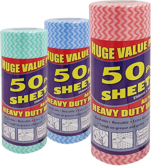Absorbent Paper Towel Roll Pieces=30x25cm Total=15m Homie 101175