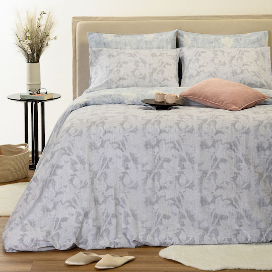 Melinen Single Duvet Set 160x240cm Paloma Paloma Grey 350 GSM
