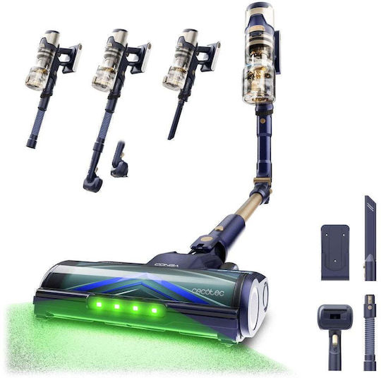 Cecotec Conga Rockstar RS80 Pet Flex Detect Επαναφορτιζόμενη Σκούπα 2 σε 1 Stick & Χειρός 33.6V Μπλε