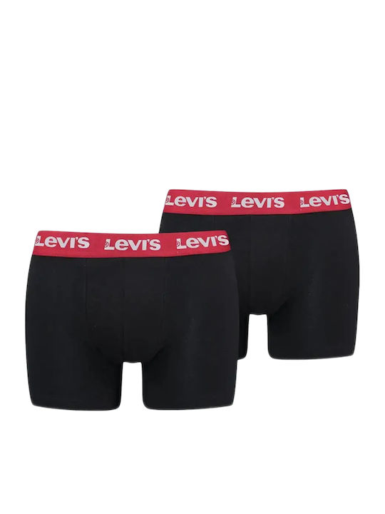 Levi's Мъжки Боксерки Черни 2Pack
