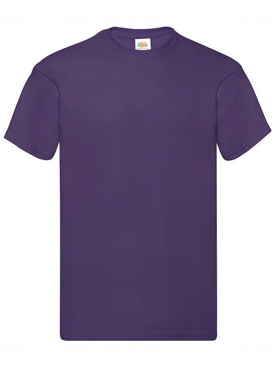 Fruit of the Loom Herren-Werbepolo-T-Shirt in Lila