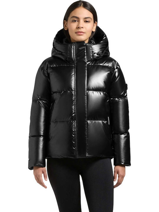 Devina3 Damen-Winterjacke Schwarz