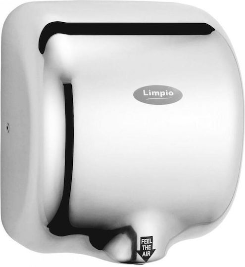Limpio Stainless Steel Hand Dryer with Sensor in Grey 1.8kW HD88LUCIOS