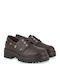 Leather Women's Boat Shoes in Brown Colour