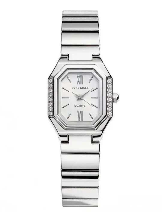 Women's Battery-Powered Watch with Silver Stainless Steel Bracelet