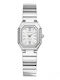 Women's Battery-Powered Watch with Silver Stainless Steel Bracelet