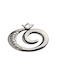 Nuova Vita Silver Metal Pomegranate Lucky Charm 3x4cm