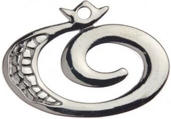 Nuova Vita Silver Metal Pomegranate Lucky Charm 3x4cm