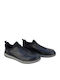 Schwarze Herren-Freizeitschuhe aus Leder