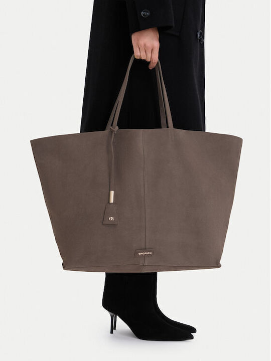 Geantă Shopper Dama Taupe