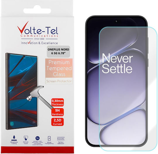 Volte-Tel 2.5D 0.3mm Full Glue Tempered Glass (OnePlus Nord 6)