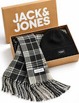 Jack & Jones Ανδρικό Σετ με Σκούφο Πλεκτό σε Γκ...