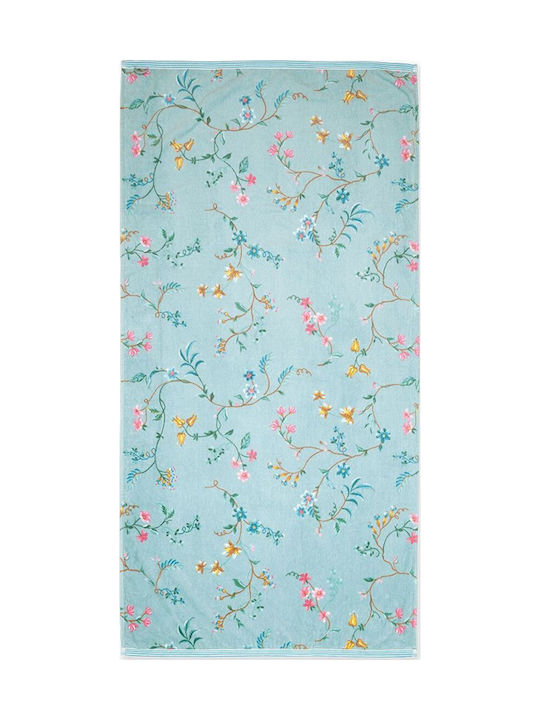PiP Studio Кърпа за тяло Les Fleurs 70x140 см Синя