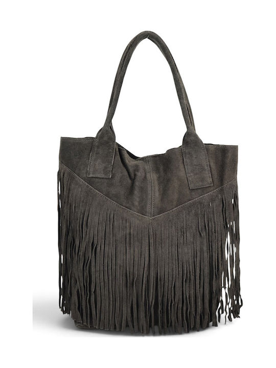 Passaggio Leather Damen-Shopper aus Leder Suede...