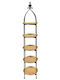 Black/Gold Bookcase 30x30x160cm