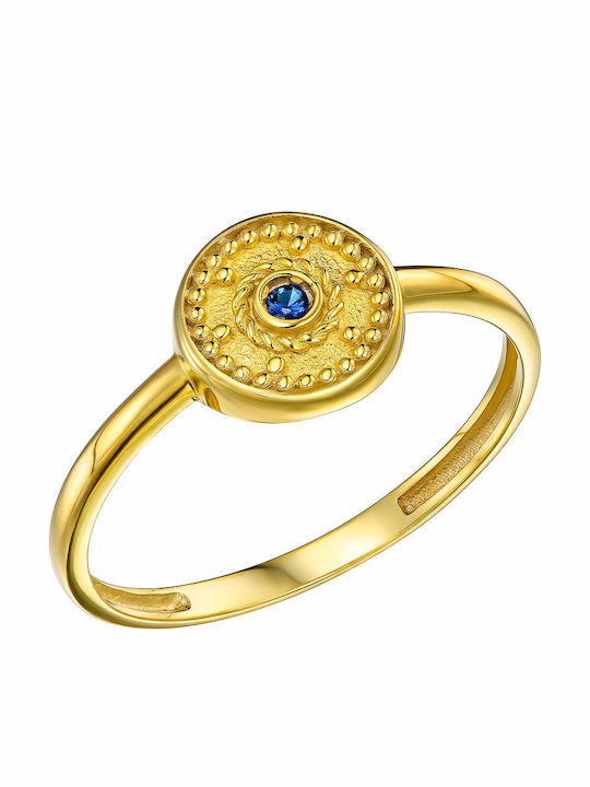 Dio Jewellery Lab Inel de Damă cu Pietre din Argint Placat cu Aur