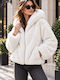 Short Women's Ecru Fur
