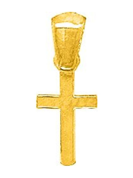 Dio Jewellery Lab Γυναικείος Σταυρός από Επιχρυσωμένο Ασήμι χωρίς Αλυσίδα