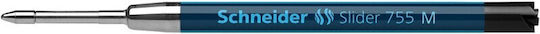 Schneider 755 Viscoglide M 10 Ανταλλακτικά Μελάνια για Στυλό Medium Μαύρα