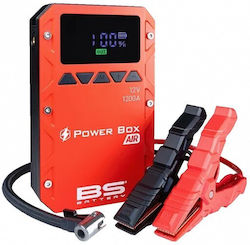 BS Power Box Air Portable Car & Motorcycle Battery Jump Starter 1200A with Power Bank / USB / Pump / Flashlight 12V BS Power Box Air Portable Car & Motorcycle Battery Jump Starter 1200A with Power Bank / USB / Pump / Flashlight 12V
