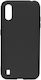 Копринен силиконов калъф Lemontti за Samsung Galaxy A01, черен