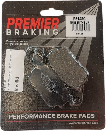 Premier Bremsbeläge P-514sc Crypton S115 Fa694