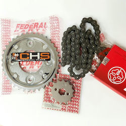 Sprocket Kit Supra X 125 Federal Fp-412p1-kyz-220c 14-36 420-108 Sprocket Kit Supra X 125 Federal Fp-412p1-kyz-220c 14-36 420-108
