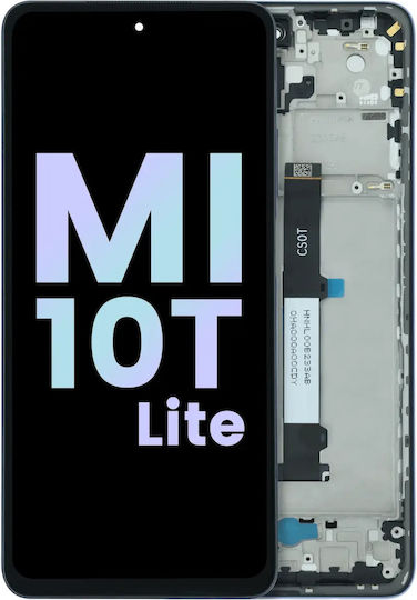LCD Дисплей с Рамка за Xiaomi Mi 10T Lite Redmi Note 9 Pro 5G Оригинален Син