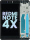 OLED-Baugruppe mit Rahmen für Xiaomi Redmi Note 4x Original OEM Matt Schwarz