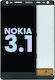 Lcd Assembly Without Frame Nokia 3.1 Genuine Oem Black