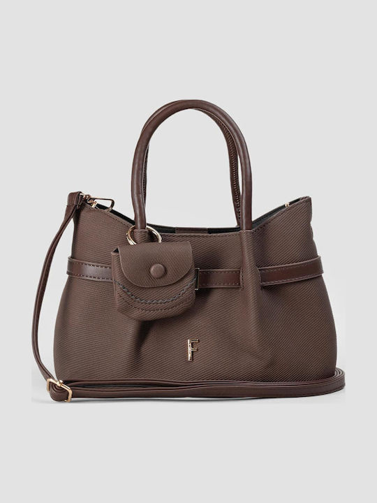Damen-Satchel-Tasche Braun