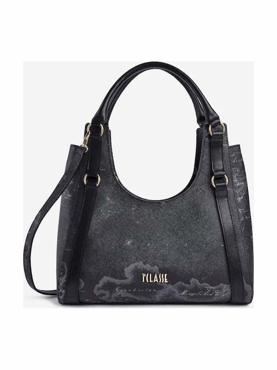 Fabric Women's Black Tote Bag