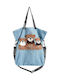 Stoff-Damentote Blue