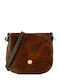 Brown Leather Women's Flap Bag